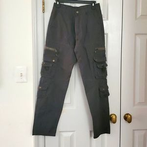 NWT Men's teens boys grey cargo pants size 28